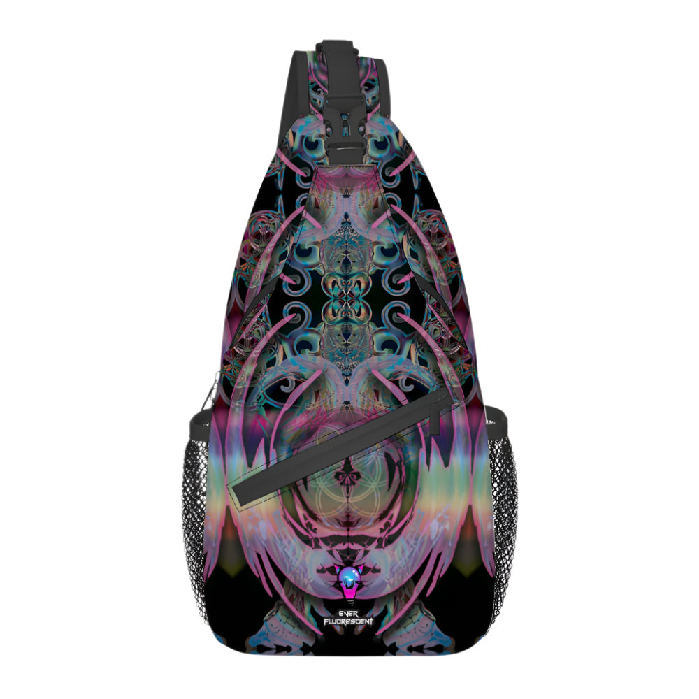 Psychedelic fantasy crossbody bag