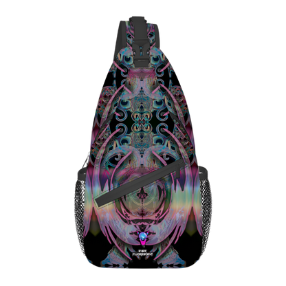 Psychedelic fantasy crossbody bag