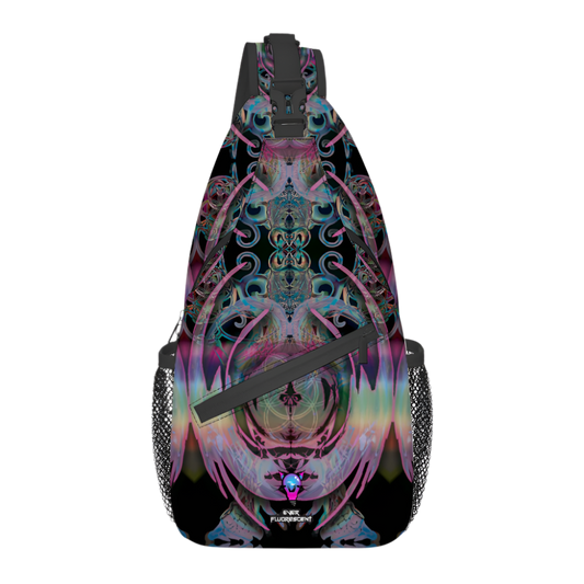 Psychedelic fantasy crossbody bag